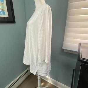 White Talbots Top Lace Look 2x